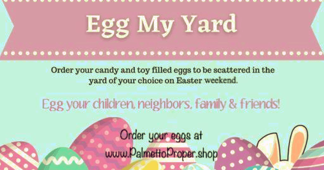 easter egg yard ad